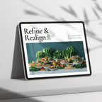 Refine and Realign Clean Eating Starter Guide digital download — how to start eating clean when you have no energy and simple anti-inflammatory meal ideas