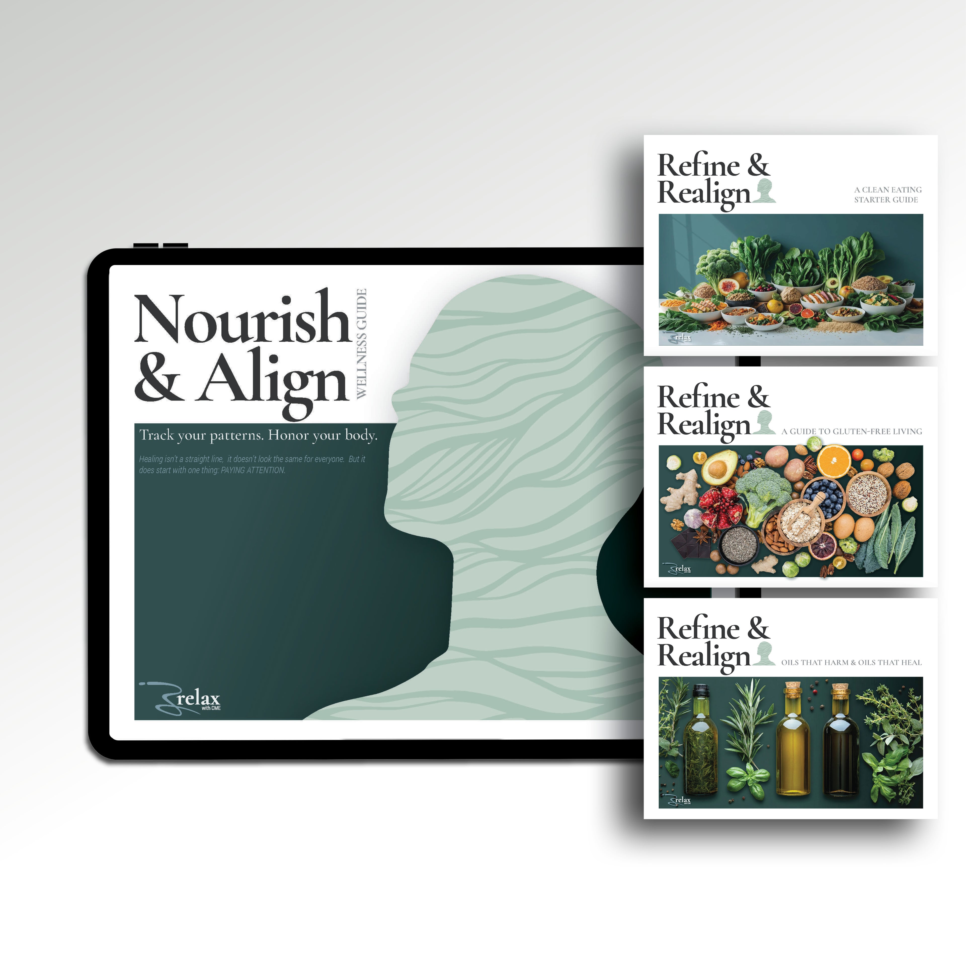 Clean Eating Bundle digital download — anti-inflammatory eating starter kit covering clean eating, gluten free living, and healthy cooking oils
