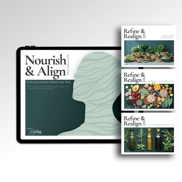 Clean Eating Bundle digital download — anti-inflammatory eating starter kit covering clean eating, gluten free living, and healthy cooking oils