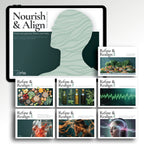 Complete Refine and Realign Bundle digital download — full chronic illness wellness guide collection covering inflammation, fatigue, clean eating, and listening to your body