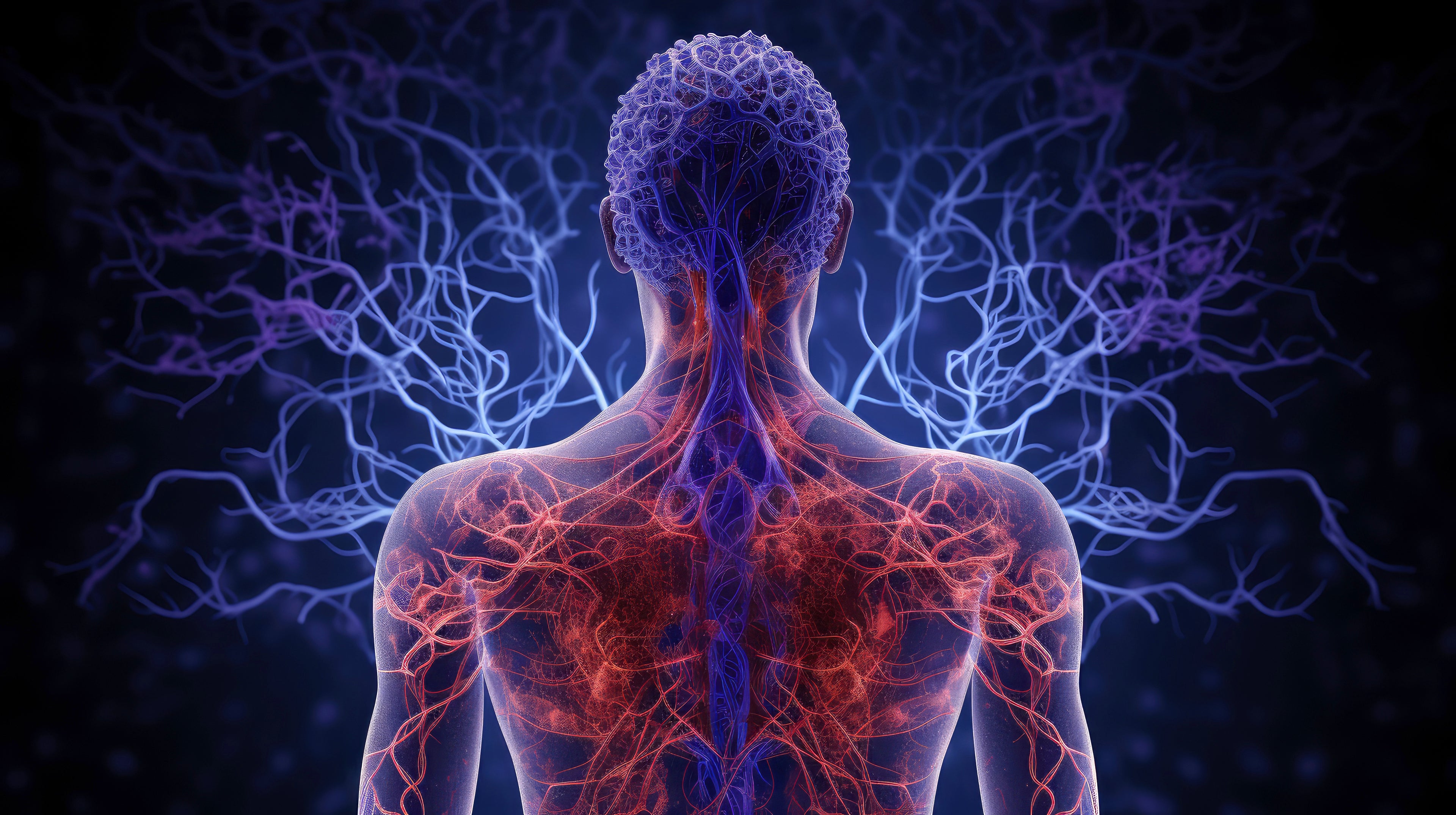 Illustration representing cellular inflammation and toxic overload in the body